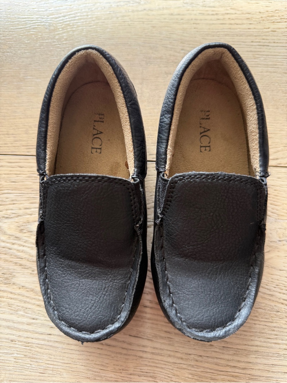 The Children's Place Black Kids Slip-On Loafers | Size 9